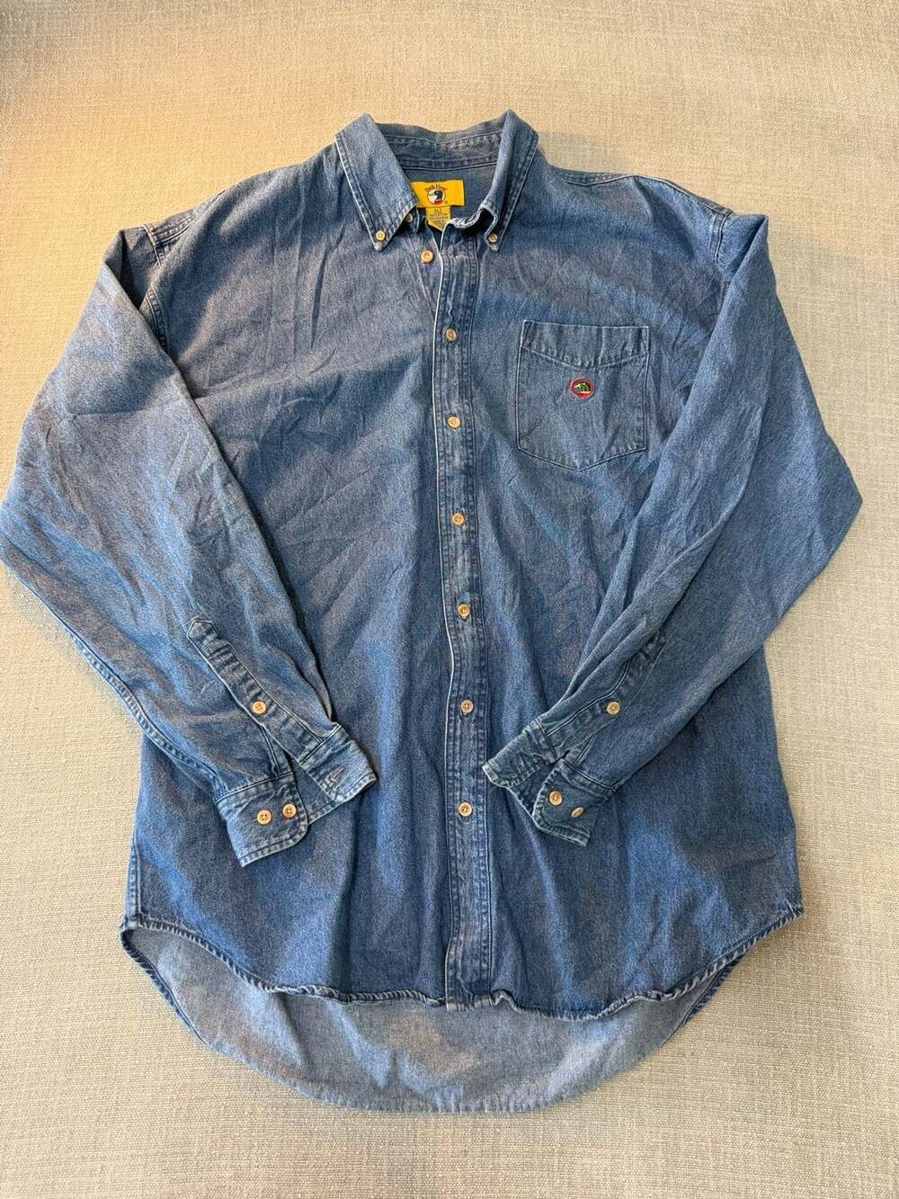 Vintage Duck Head Denim Button Down Shirt XLT